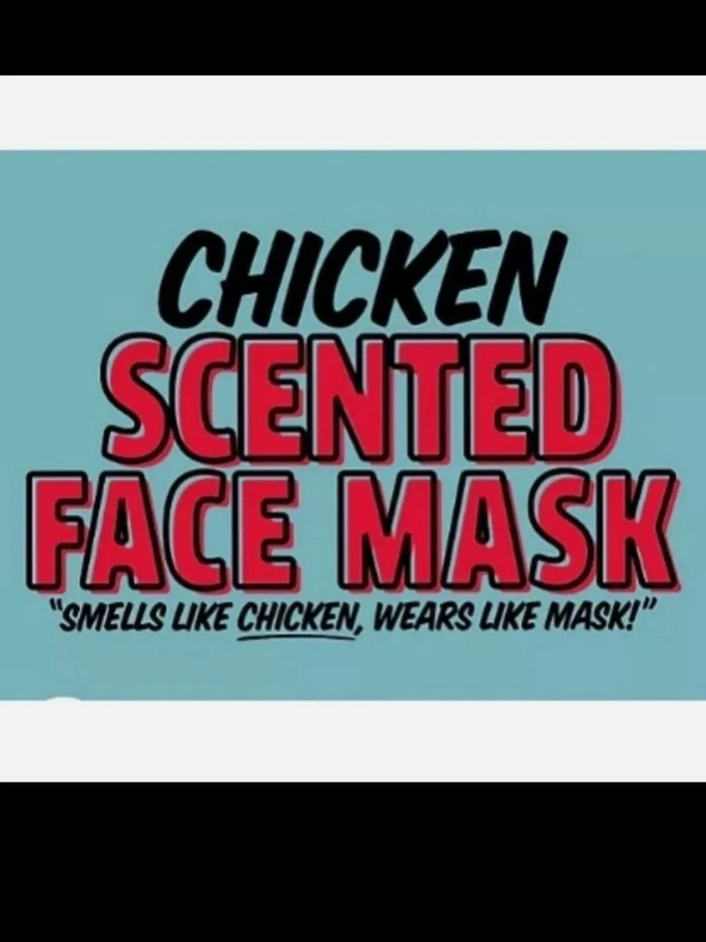 Jack in the Box Chicken Scented FaceMask NWT (2)